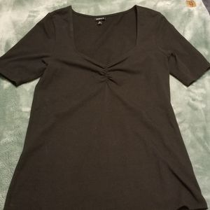 Torrid elastic detail tee